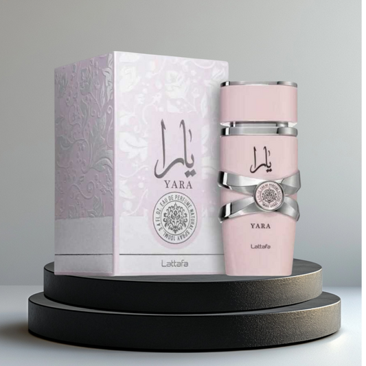 Yara de Lattafa eau de parfum 100ml pour femme, élégance et Douceur en Bouteille Rose