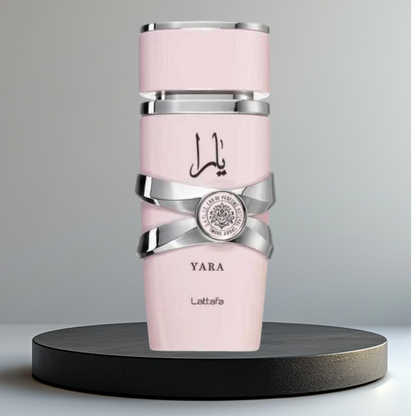 Yara de Lattafa eau de parfum 100ml pour femme, élégance et Douceur en Bouteille Rose