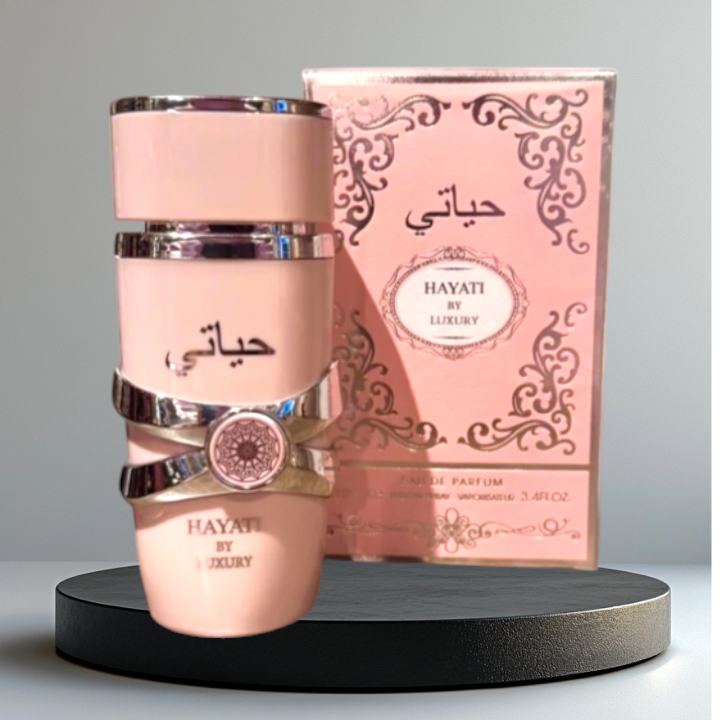 Hayati By Luxury - Eau de Parfum 100ml |pour Femme , élégance en Bouteille Rose.